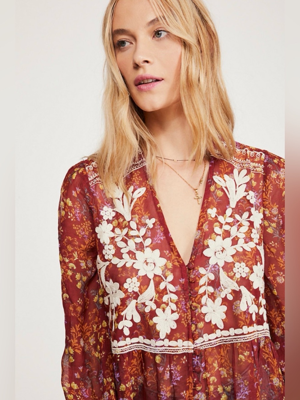 Free people maxi tunic top dress - Picture 3 of 14